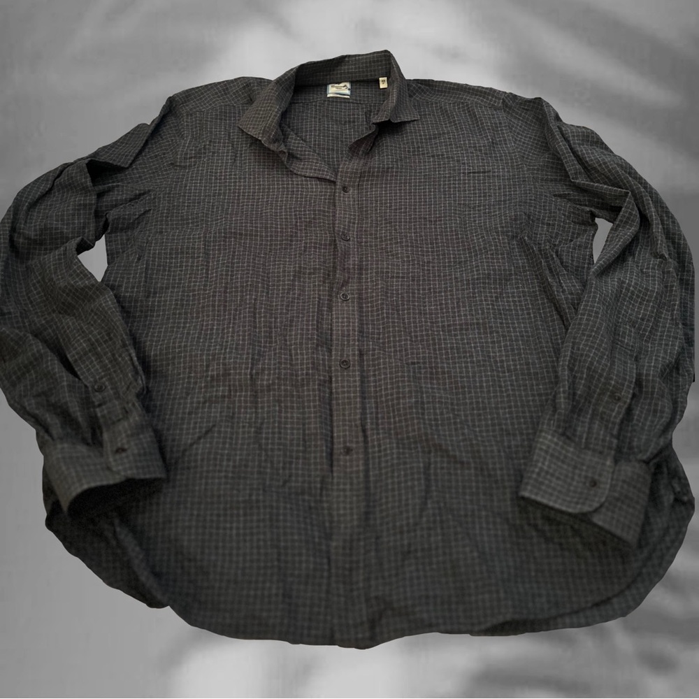 🎄CAMICIDDINI*💼 subtle plaid shirt XL